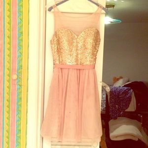 NWT Adrianna Papell sequin tulle sweetheart dress