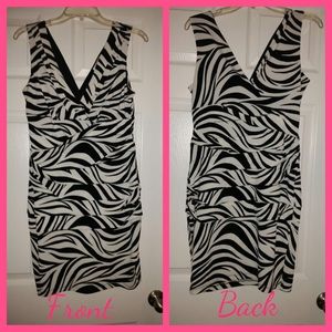 Black and White cocktail dress size XL