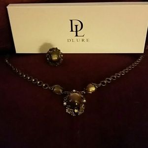 Necklace and adjustable Vintage ring