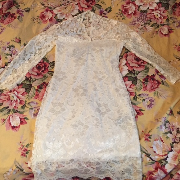 White Asos lace dress size 4