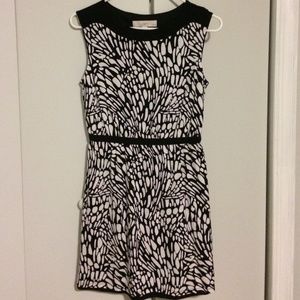 LOFT black and white dress