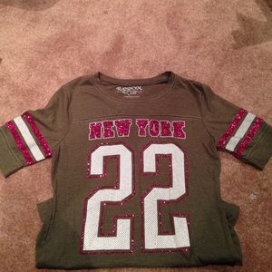 Navy green cute shirt