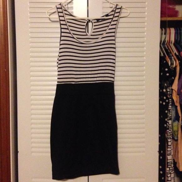 Black and white dress