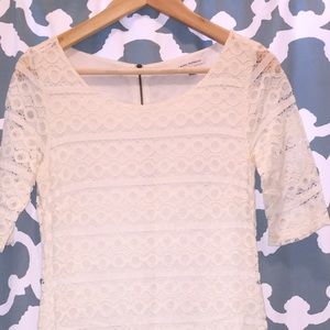 Banana Republic White Lace Dress