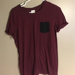Victoria's Secret maroon lounge tee