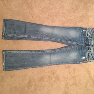 Silver Aiko boot cut jeans