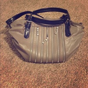 Olivia + Joy Taupe and Black Purse