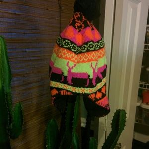 Neon winter hat