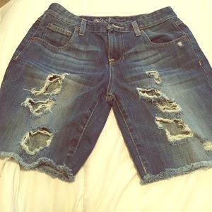 Denim shorts