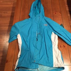 Women's small north face rain coat