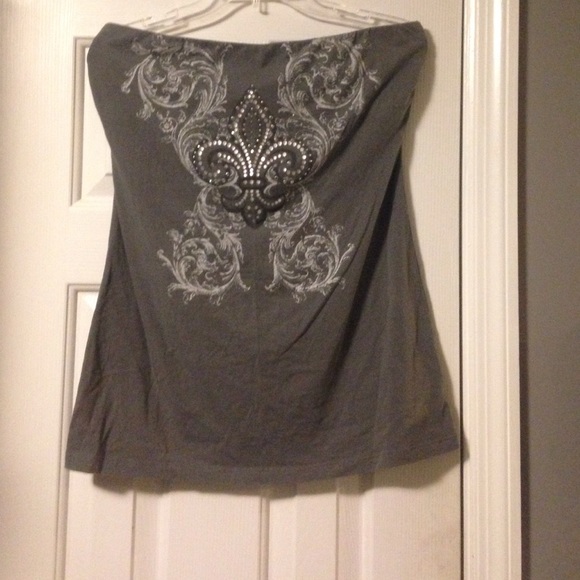 Gray tube top