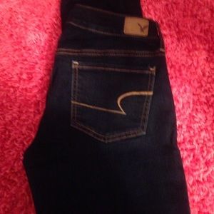 AE dark wash jegging