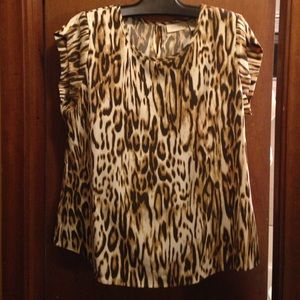 Chico's animal print top
