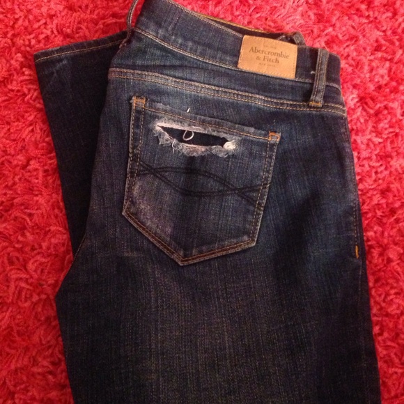 A&F destroyed skinny and shorts bundle