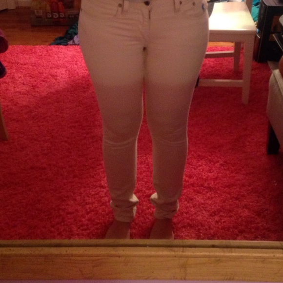 Ralph Lauren cream skinny jeans