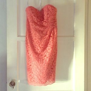 David's Bridal lace bridesmaid dress Parfait: 8