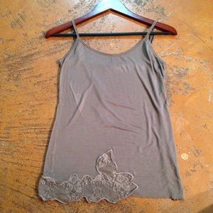 {{Anthropologie}} taupe tank