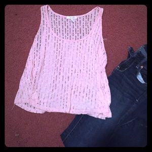 Pink tank top