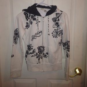 🎉🎉Beautiful black and white billabong sweatshirt