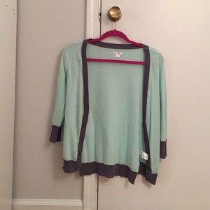 Mint and grey target brand color block sweater