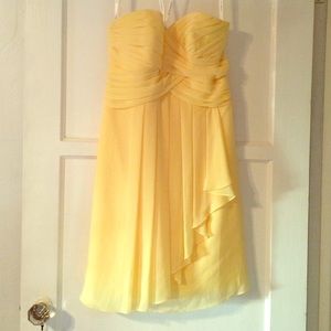 David's bridal yellow bridesmaid dress