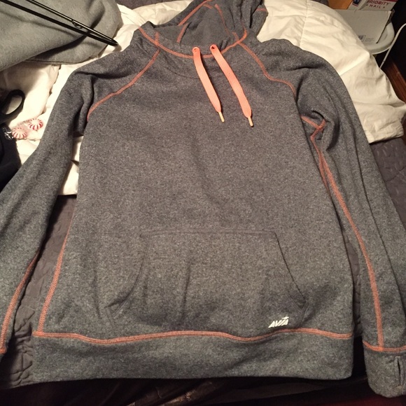 Grey and coral Avia hoodie - Picture 2 of 4