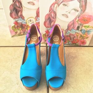 Foxy color block neoprene sz6 . Worn once