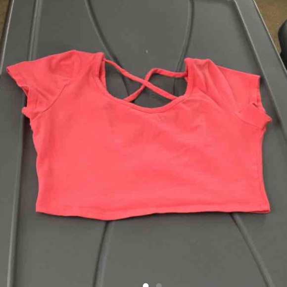 Pink crop top