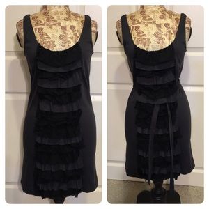 J. Crew front ruffle dress with optional tie J. Crew front ruffle dress with optional tie