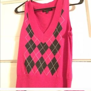 Argyle express sweater vest