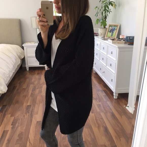 Sold • Black Knit Chunky Sweater - Picture 3 of 4