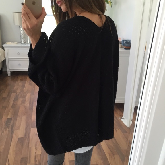 Sold • Black Knit Chunky Sweater - Picture 4 of 4