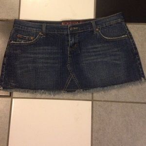 Denim mini skirt