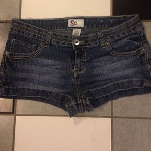 Denim shorts