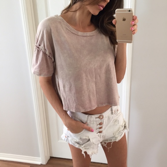 Sold • Distressed Pink Braided Top - Picture 4 of 4