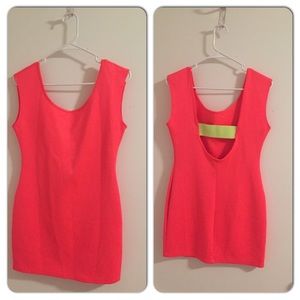 Neon Orange party dress