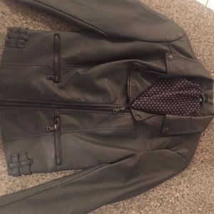 Grey pleather jacket