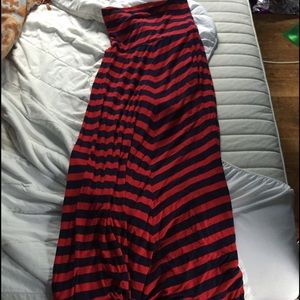 Red and black maxi skirt!