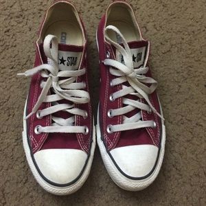 Maroon Converse Low