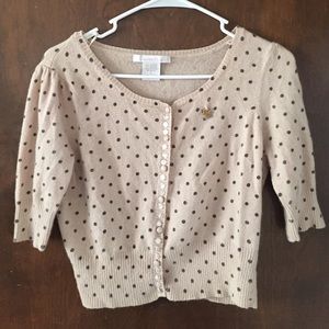 Polka dot cardigan