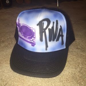 "RWA" airbrushed hat