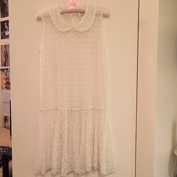 Free People white lace dress