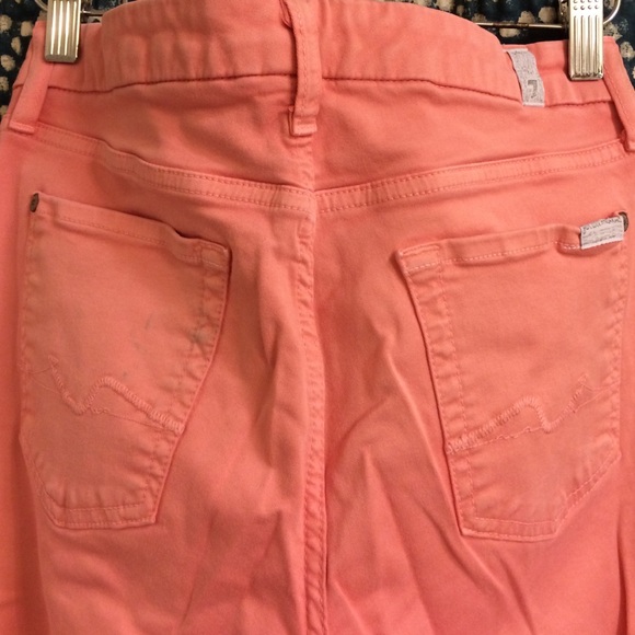 7 For All Mankind Light Pink Skinny Jeans - Picture 4 of 4