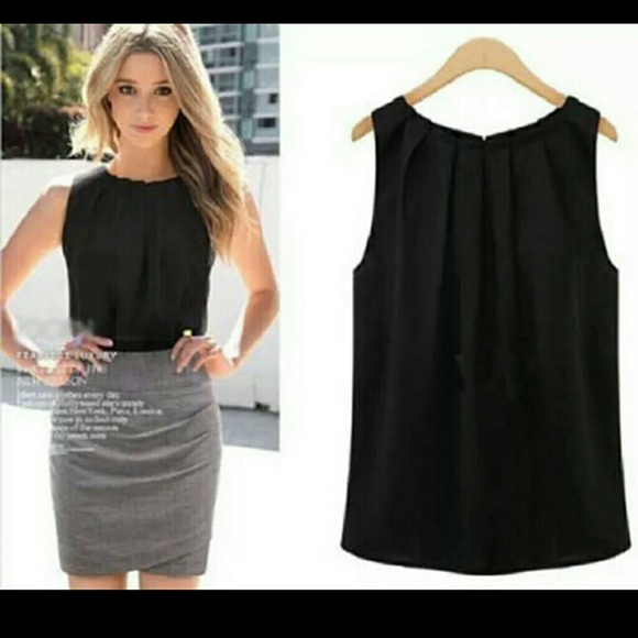 Tops - NEW Black Tank