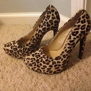 Cheetah print high heels