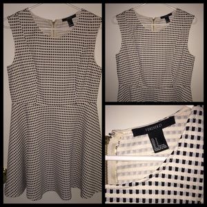 Ivory and black dress