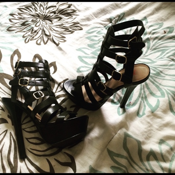 justfab strappy heels