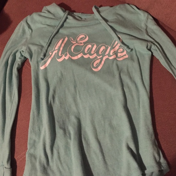 Turquoise shirt/hoodie