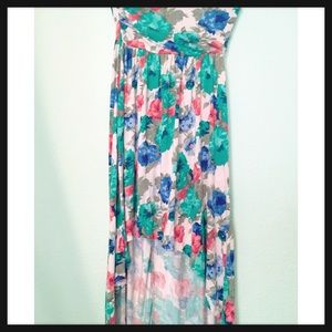 Hi-Low Floral Print Dress 💐