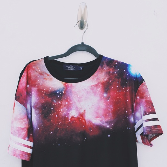 Topman Tops - Topman Galaxy Jersey Style Shirt